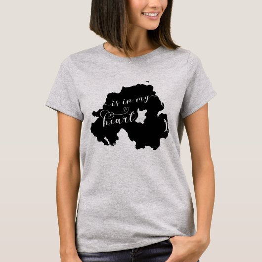 Noord-Ierland ligt in mijn hart T-shirt (Voorkant)