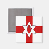 Noord-Ierland magneet - Star & Hand op Cross (Voorkant / Achterkant)