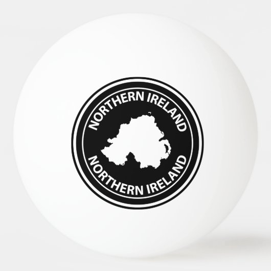 Noord-Ierland Pingpongbal (Achterkant)