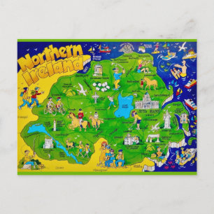 Noord-Ierland Pretkaart Ansichtkaart Briefkaart