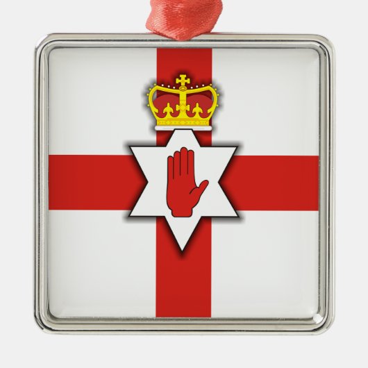 Noord-Ierland Pride Metalen Ornament (Voorkant)