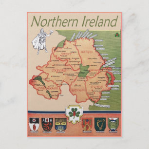 Noord-Ierland retro Briefkaart