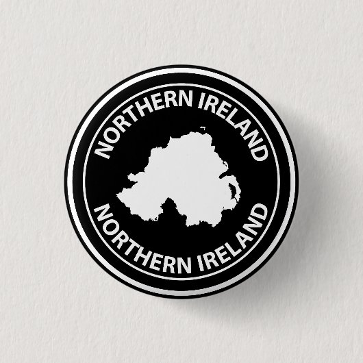 Noord-Ierland Ronde Button 3,2 Cm (Voorkant)