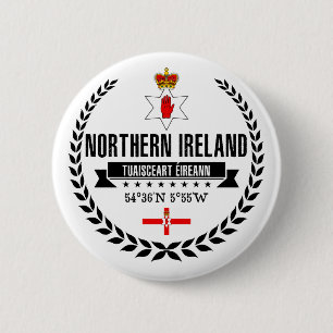 Noord-Ierland Ronde Button 5,7 Cm