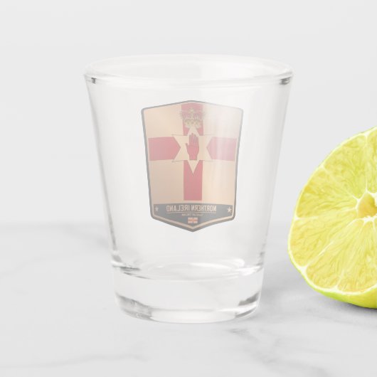 Noord-Ierland Shot Glas (Achterkant)