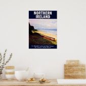 Noord-Ierland, spoorlijn langs de kust Poster (Keuken)
