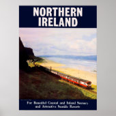 Noord-Ierland, spoorlijn langs de kust Poster (Voorkant)