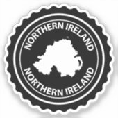 Noord-Ierland Sticker (Voorkant)