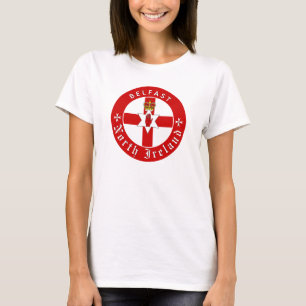 Noord-Ierland T-shirt, Belfast, Ierse Ulster Vlag T-shirt