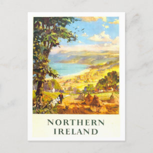  Noord-Ierland Travel Poster Briefkaart