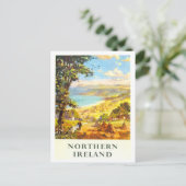 Noord-Ierland Travel Poster Briefkaart (Staand voorkant)