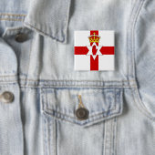 Noord-Ierland ulster vlag Vierkante Button 5,1 Cm (In situ)