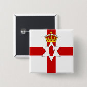 Noord-Ierland ulster vlag Vierkante Button 5,1 Cm (Voorkant /achterkant)