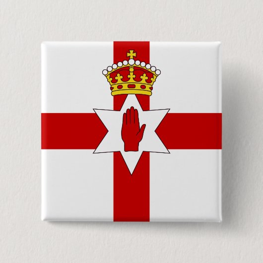 Noord-Ierland ulster vlag Vierkante Button 5,1 Cm (Voorkant)