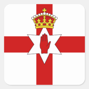 Noord-Ierland ulster vlag Vierkante Sticker