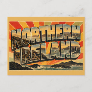 Noord-Ierland Verenigd Koninkrijk Vintage Reis Kun Briefkaart
