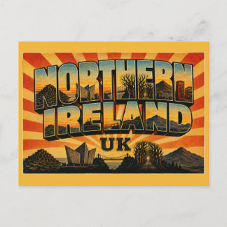 Noord-Ierland Verenigd Koninkrijk Vintage Reis Kun Briefkaart