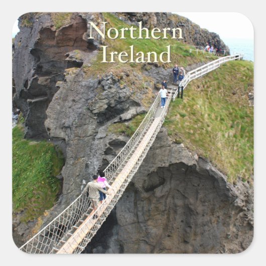 Noord-Ierland Vierkante Sticker (Voorkant)