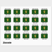 Noord-Ierland Vierkante Sticker (Vel)