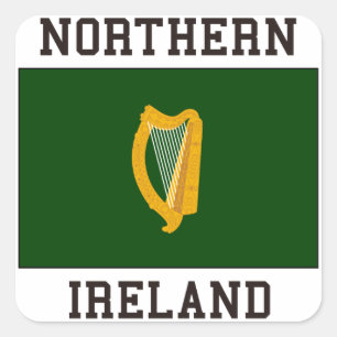 Noord-Ierland Vierkante Sticker