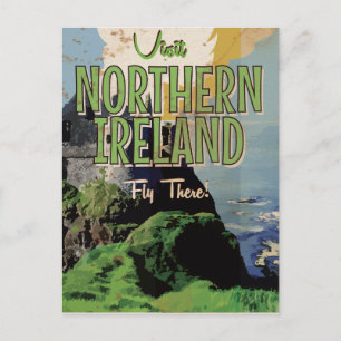 Noord-Ierland vintage-poster Briefkaart