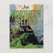 Noord-Ierland vintage-poster Briefkaart (Voorkant)