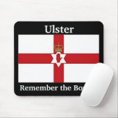 Noord-Ierland vlag, Ulster, herinner de Boyne! Muismat (Met muis)