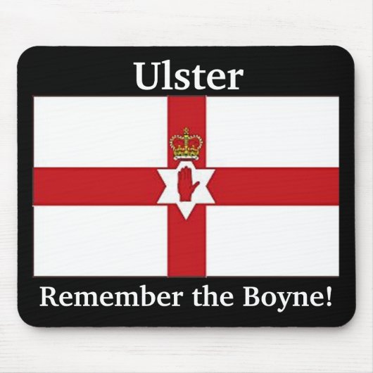 Noord-Ierland vlag, Ulster, herinner de Boyne! Muismat (Voorkant)