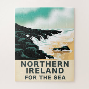 Noord-Ierland voor de zee Legpuzzel