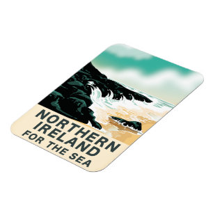 Noord-Ierland voor de zee Magneet