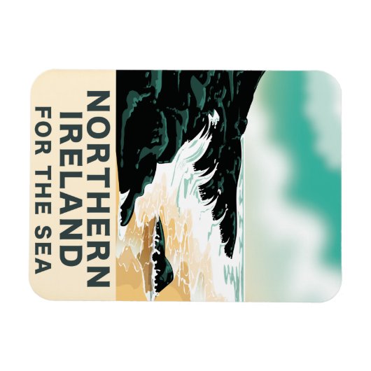 Noord-Ierland voor de zee Magneet (Horizontaal)