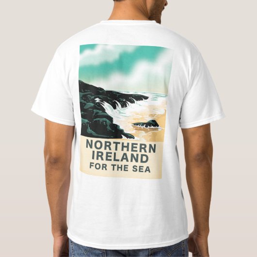 Noord-Ierland voor de zee T-shirt (Achterkant)