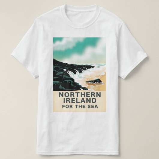 Noord-Ierland voor de zee T-shirt (Design voorkant)