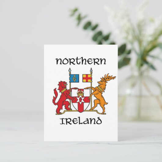 Noord-Ierland - wapen/symbool/embleem Briefkaart (Staand voorkant)