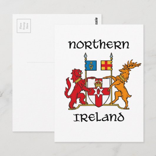 Noord-Ierland - wapen/symbool/embleem Briefkaart (Voorkant / Achterkant)