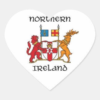 Noord-Ierland - wapen/symbool/embleem Hart Sticker
