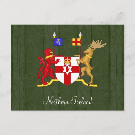 Noord-Ierland wapenschild Briefkaart (Voorkant)