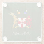 Noord-Ierland wapenschild Glazen Onderzetter (Achterkant)