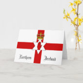 Noord-Iers Vlag Wenskaart Kaart (Gele Bloem)