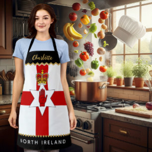 Noord-Ierse Chefs Schort, Iers / Ulster Flag Schort