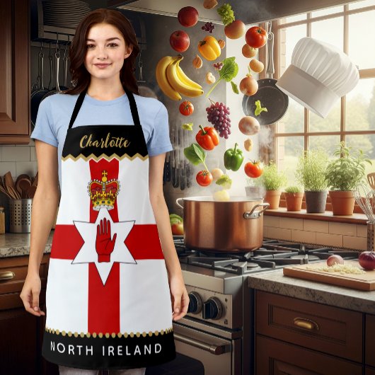 Noord-Ierse Chefs Schort, Iers / Ulster Flag Schort