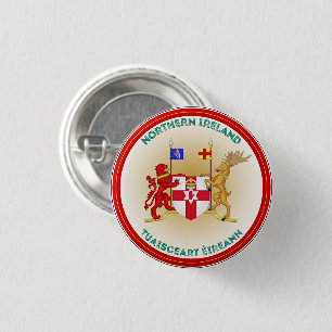 Noord-Ierse erfgoedemblem Ronde Button 3,2 Cm