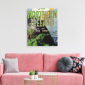 Noord-Ierse vintage reisposter Canvas Afdruk (Insitu (Woonkamer))
