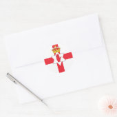 Noord-Ierse vlag Classic Ronde Sticker (Envelop)