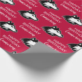 Noord-Illinois Huskies | Verjaardag Cadeaupapier (Hoek)