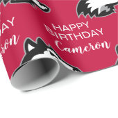 Noord-Illinois Huskies | Verjaardag Cadeaupapier (Rol Hoek)