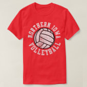 Noord-Iowa Volleyball T-shirt (Design voorkant)