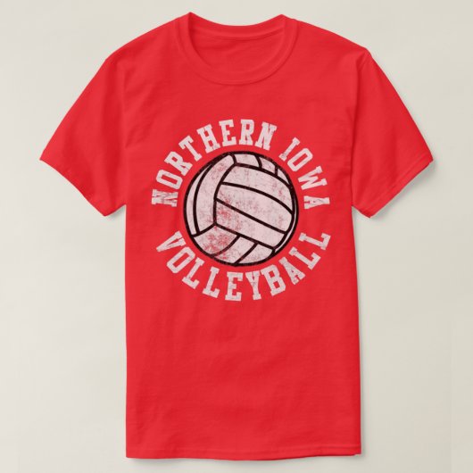  Noord-Iowa Volleyball T-shirt (Design voorkant)