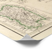 Noord-Italië met Sardinië Poster (Hoek)