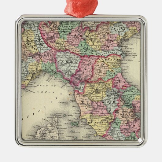 Noord-Italië Metalen Ornament (Voorkant)
